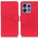 Чехол-книжка KHAZNEH Retro Wallet для Motorola Edge 50 Pro - Red (353636R). Фото 1 из 9