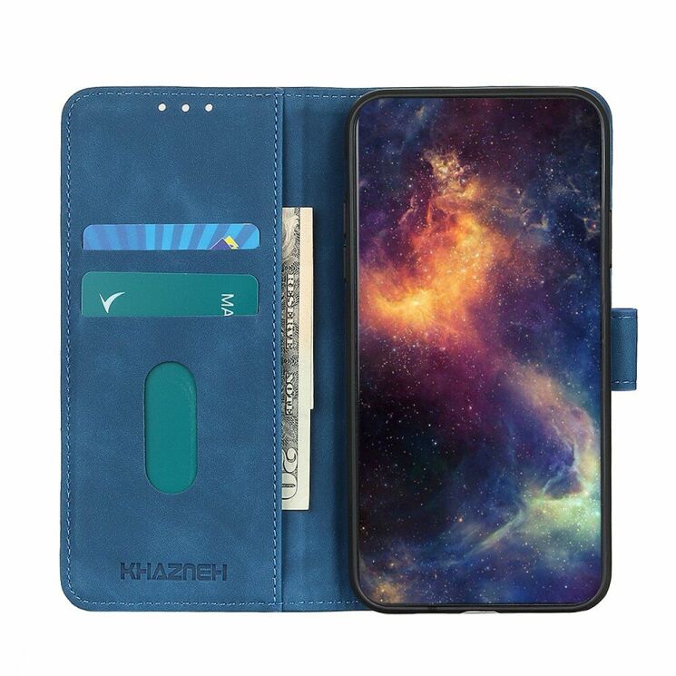 Чехол-книжка KHAZNEH Retro Wallet для Samsung Galaxy S20 FE (G780) - Blue: фото 7 из 10