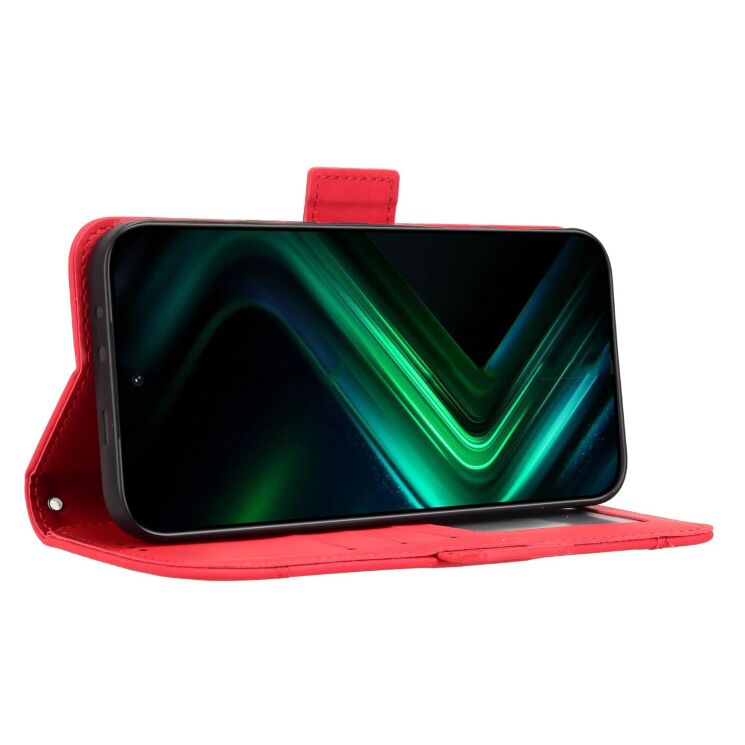 Чохол-книжка з кишеньками Deexe Wallet Stand для Infinix GT 50 Pro - Red: фото 6 з 15