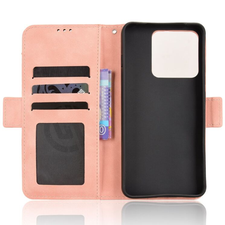 Чехол-книжка с карманами Deexe Wallet Stand для Motorola Edge 70 Max - Pink (435505P) Чехол-книжка с карманами Deexe Wallet Stand для Motorola Edge 70 Max - Pink: фото 3 из 16