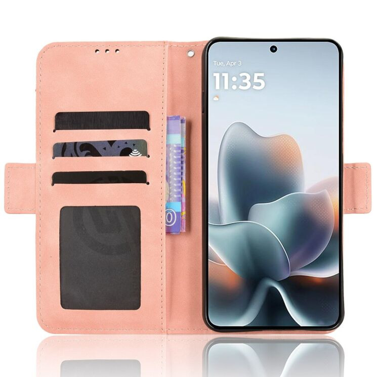 Чехол-книжка с карманами Deexe Wallet Stand для Motorola Edge 70 Max - Pink (435505P) Чехол-книжка с карманами Deexe Wallet Stand для Motorola Edge 70 Max - Pink: фото 4 из 16