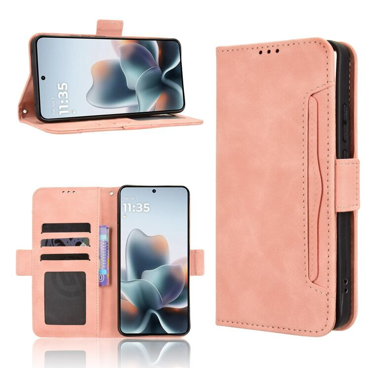 Чехол-книжка с карманами Deexe Wallet Stand для Motorola Edge 70 Max - Pink (435505P) Чехол-книжка с карманами Deexe Wallet Stand для Motorola Edge 70 Max - Pink: фото 7 из 16
