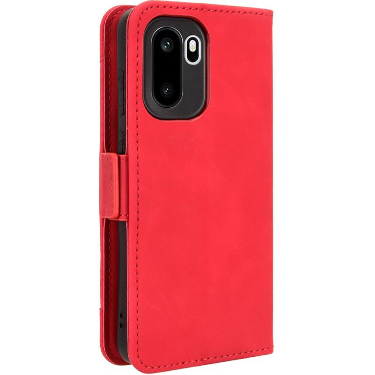 Чехол-книжка с карманами Deexe Wallet Stand для OnePlus 15R / Ace 6 / Ace 6T - Red: фото 7 из 17