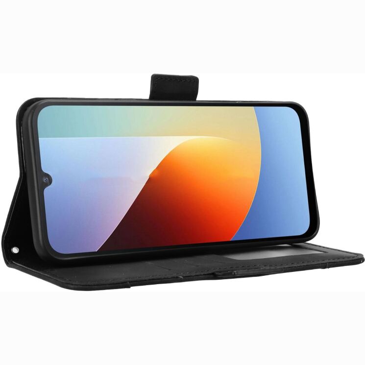 Чехол-книжка с карманами Deexe Wallet Stand для Xiaomi Redmi A7 Pro - Black: фото 5 из 15