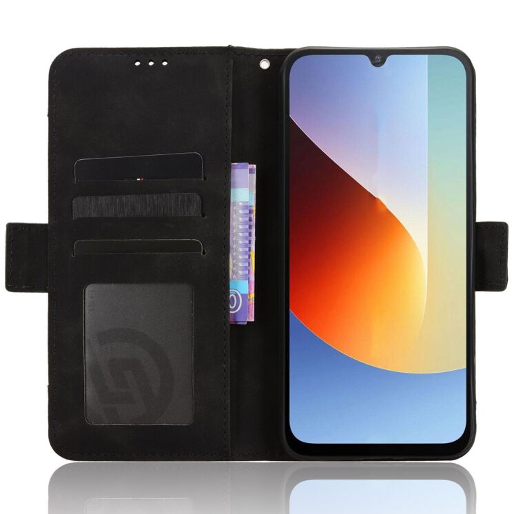 Чехол-книжка с карманами Deexe Wallet Stand для Xiaomi Redmi A7 Pro - Black: фото 4 из 15