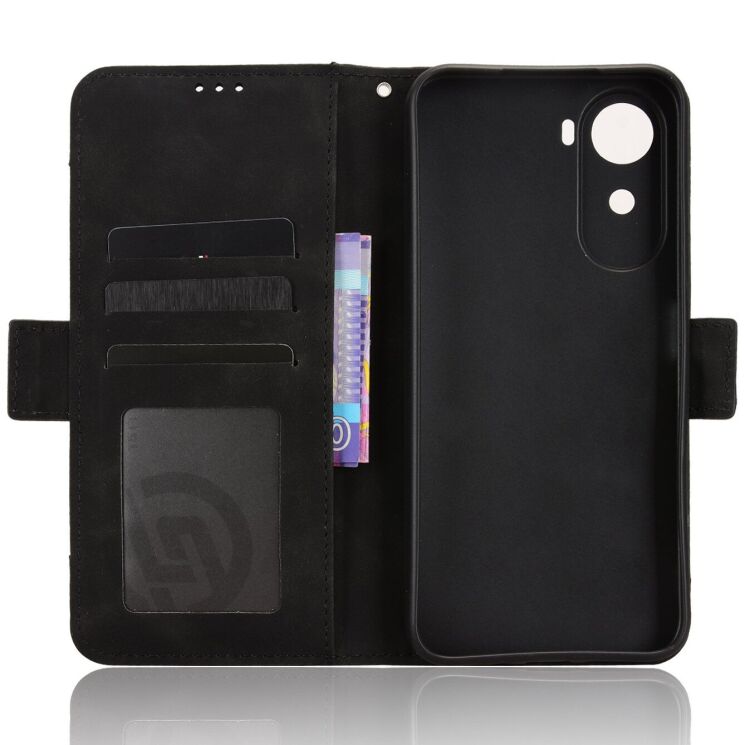 Чехол-книжка с карманами Deexe Wallet Stand для Xiaomi Redmi A7 Pro - Black: фото 3 из 15