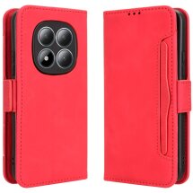 Чехол-книжка с карманами Deexe Wallet Stand для Xiaomi Redmi Note 15 Pro - Red: фото 1 из 16