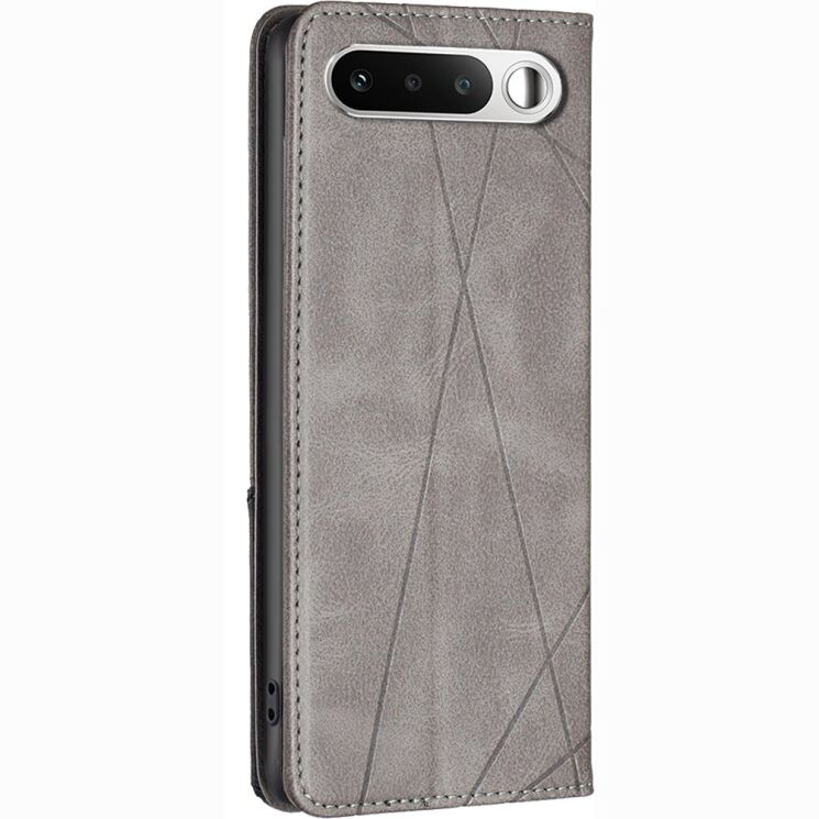 Чохол-книжка з кишеньками UniCase Geometric Pattern для Realme 16 - Grey: фото 3 з 11