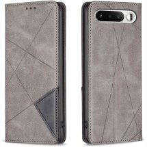 Чохол-книжка з кишеньками UniCase Geometric Pattern для Realme 16 - Grey: фото 1 з 11