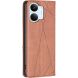 Чехол-книжка с карманами UniCase Geometric Pattern для Xiaomi Poco X8 Pro Max - Brown (408925Z). Фото 3 из 11