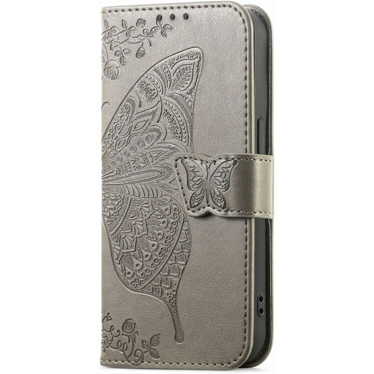 Чехол-книжка с рисунком UniCase Butterfly Pattern для Realme 16 Pro - Grey (428030H) Чехол-книжка с рисунком UniCase Butterfly Pattern для Realme 16 Pro - Grey: фото 5 из 9
