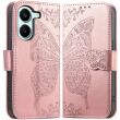 Чохол-книжка з малюнком UniCase Butterfly Pattern для Xiaomi Poco X8 Pro - Rose Gold (409026RG)