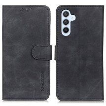 Чехол-книжка с застежкой KHAZNEH Retro Wallet для Samsung Galaxy S26 Plus - Black: фото 1 из 8