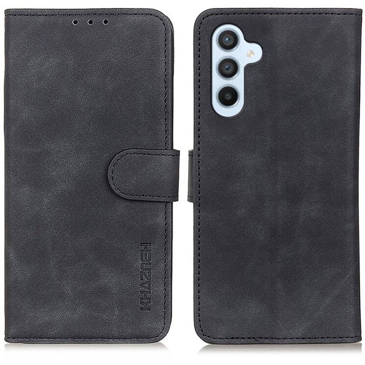 Чехол-книжка с застежкой KHAZNEH Retro Wallet для Samsung Galaxy S26 (S942) - Black: фото 1 из 8