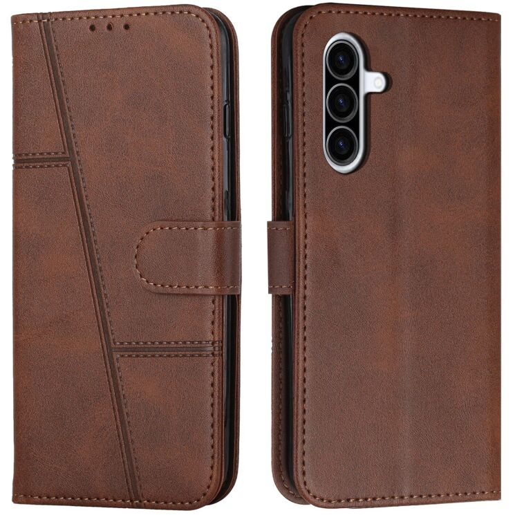 Чохол-книжка з застібкою UniCase Jet Cover для Samsung Galaxy A57 (A576) - Brown: фото 1 з 10