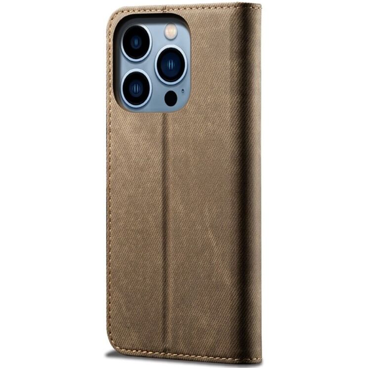 Чехол-книжка UniCase Jeans Wallet для Apple iPhone 16 Pro Max - Khaki: фото 6 из 6
