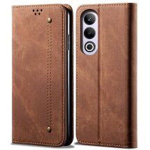 Чехол-книжка UniCase Jeans Wallet для OnePlus Ace 3V - Coffee: фото 1 из 6