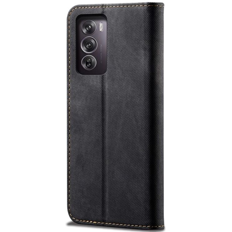 Чехол-книжка UniCase Jeans Wallet для OPPO Reno 12 Pro - Black: фото 6 из 6