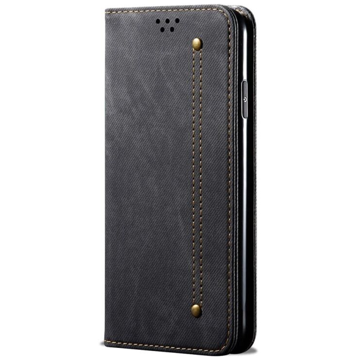 Чехол-книжка UniCase Jeans Wallet для OPPO Reno 12 Pro - Black: фото 5 из 6