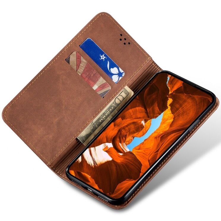 Чехол-книжка UniCase Jeans Wallet для Samsung Galaxy A17 (A175) - Coffee: фото 2 из 6