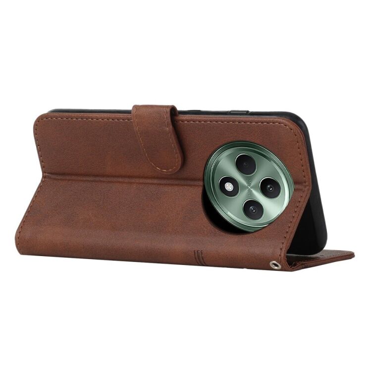 Чехол-книжка UniCase Jet Cover для OPPO Reno 12 F/FS - Brown: фото 3 из 10