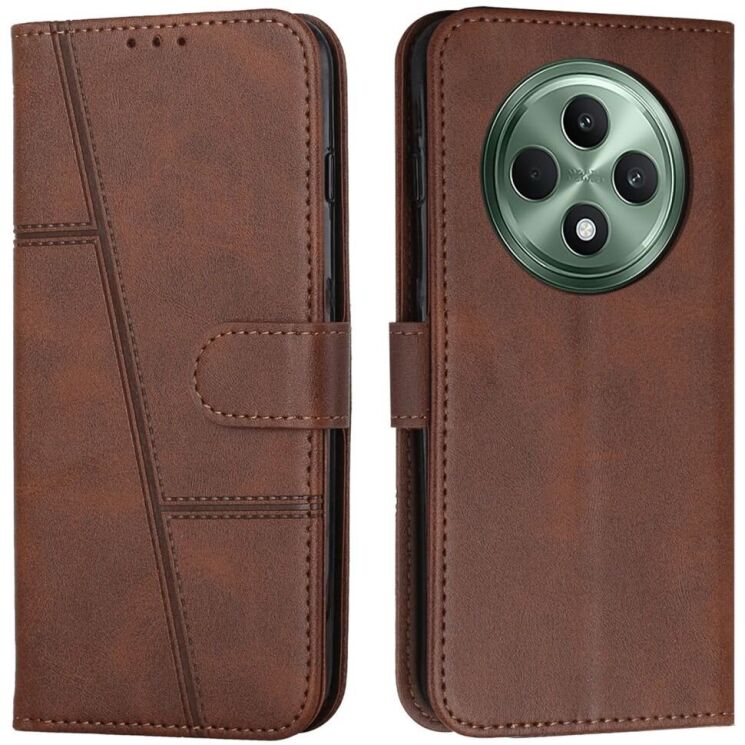 Чехол-книжка UniCase Jet Cover для OPPO Reno 12 F/FS - Brown: фото 1 из 10