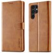 Чехол LC.IMEEKE Wallet Case для Samsung Galaxy S22 Ultra - Light Brown (289933LZ)