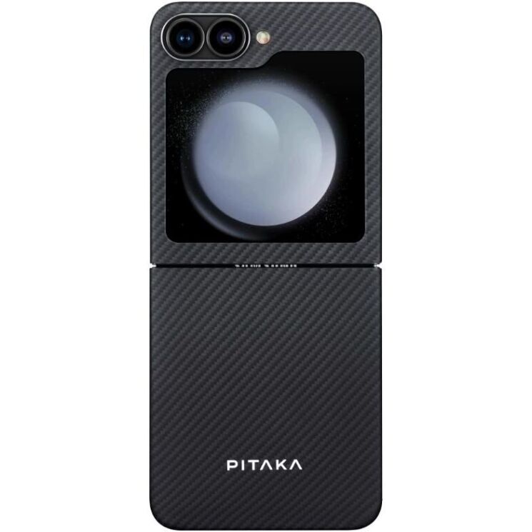 Чехол Pitaka MagEZ Case 5 (FF) для Samsung Galaxy Flip 6 FBFLIP6 - Black / Grey: фото 1 из 11