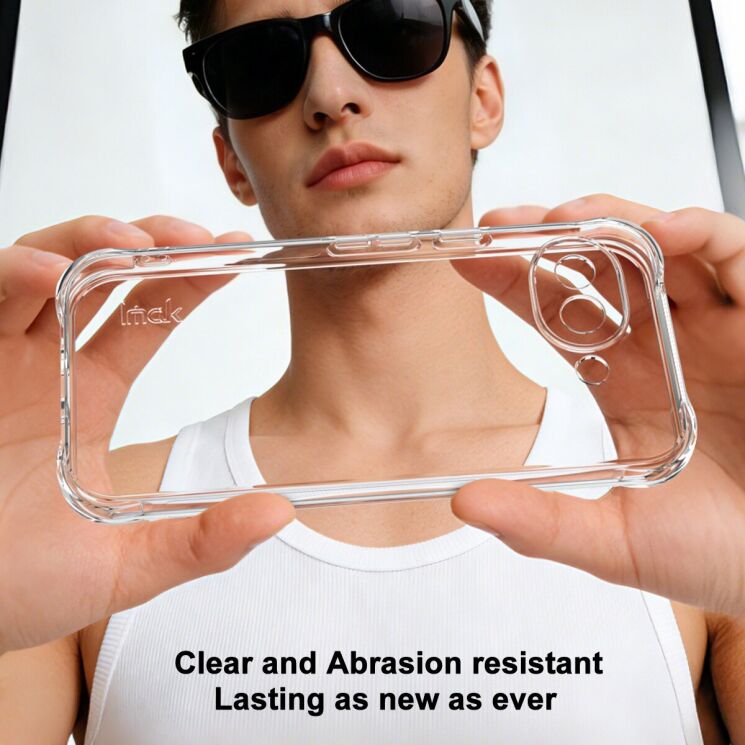 Чохол з посиленими кутами IMAK Airbag MAX Case для Google Pixel 10a - Transparent: фото 4 з 8