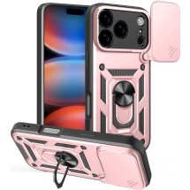 Чохол із захистом камери Deexe Armor Shield для iPhone 18 Pro / 17 Pro - Rose Gold: фото 1 з 9