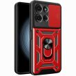 Чехол с защитой камеры Deexe Armor Shield для Motorola Moto G75 - Red (367852R)