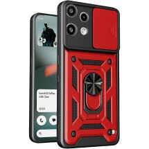 Чохол із захистом камери Deexe Armor Shield для Nothing Phone (3a) Lite - Red: фото 1 з 9