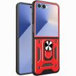 Чохол із захистом камери Deexe Armor Shield для Samsung Galaxy Flip 8 - Red (423503R)