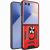 Чехол с защитой камеры Deexe Armor Shield для Samsung Galaxy Flip 8 - Red: фото 1 из 10