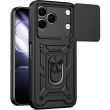 Чехол с защитой камеры Deexe Armor Shield для TECNO Spark 50 - Black (432402B)
