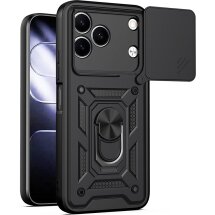 Чохол із захистом камери Deexe Armor Shield для TECNO Spark 50 - Black: фото 1 з 9