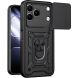 Чехол с защитой камеры Deexe Armor Shield для TECNO Spark 50 - Black (432402B). Фото 1 из 9