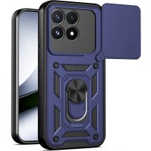 Чохол із захистом камери Deexe Armor Shield для Xiaomi Poco F9 Pro - Blue: фото 1 з 9