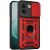 Чехол с защитой камеры Deexe Armor Shield для Xiaomi Redmi Note 17 Pro Max - Red: фото 1 из 9