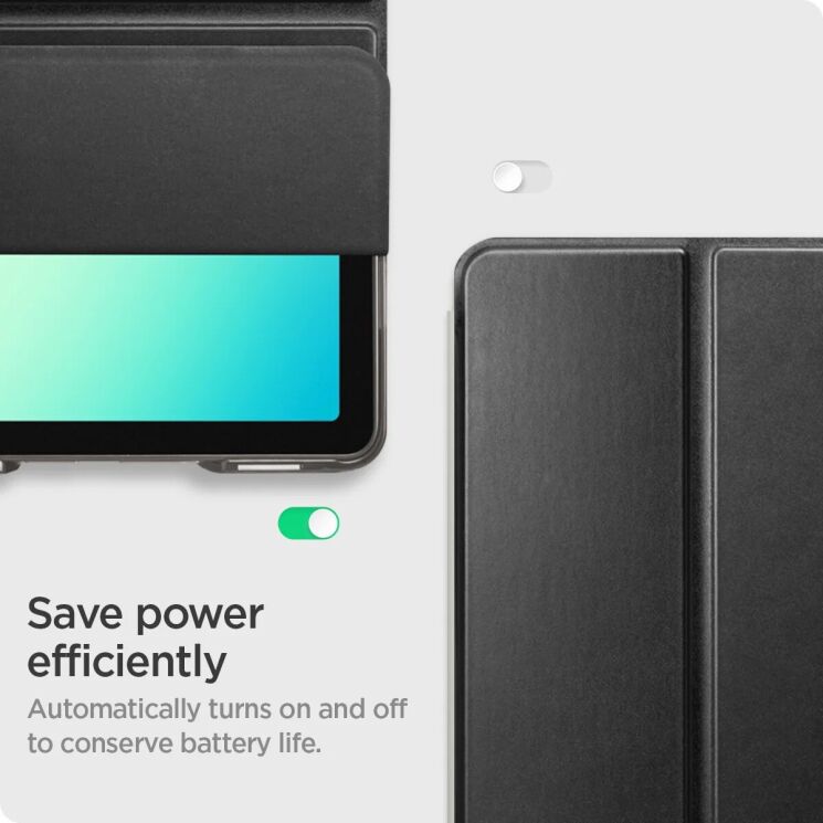 Чохол Spigen Smart Fold для Samsung Galaxy Tab A9 Plus (X210/216) / Tab A11 Plus (X210/216) ACS10553 - Black: фото 13 з 18