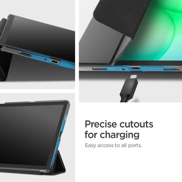 Чохол Spigen Smart Fold для Samsung Galaxy Tab A9 Plus (X210/216) / Tab A11 Plus (X210/216) ACS10553 - Black: фото 17 з 18