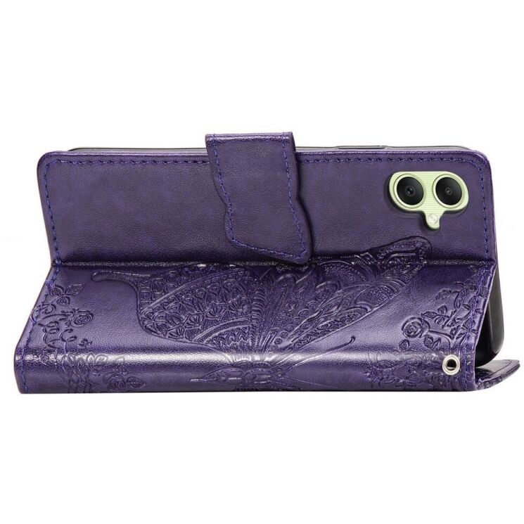 Чехол UniCase Butterfly Pattern для Samsung Galaxy A05 (A055) - Dark Purple: фото 4 из 6