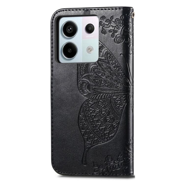 Чехол UniCase Butterfly Pattern для Xiaomi Redmi Note 13 Pro 5G / Poco X6 - Black: фото 5 из 6