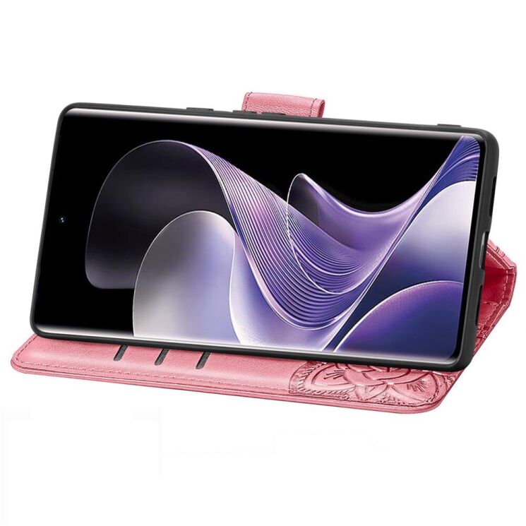 Чехол UniCase Butterfly Pattern для Xiaomi Redmi Note 14 Pro - Pink: фото 4 из 12