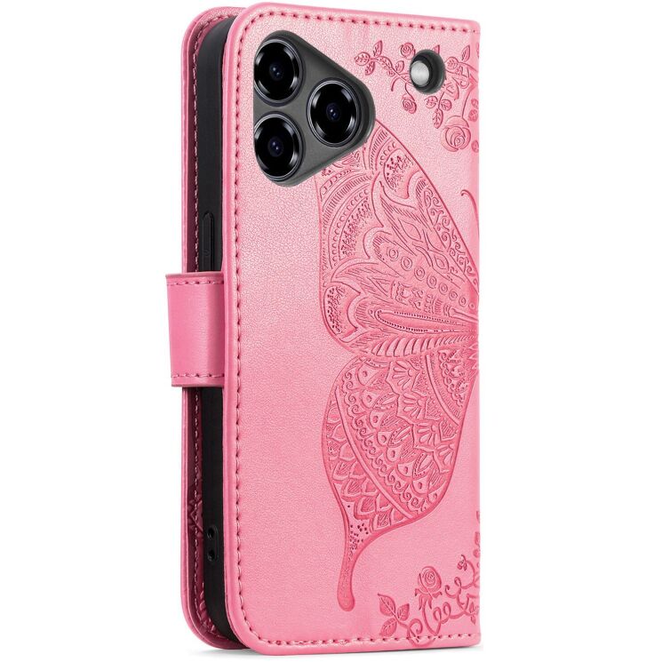 Чехол UniCase Butterfly Pattern для ZTE Blade A76 - Pink: фото 6 из 10