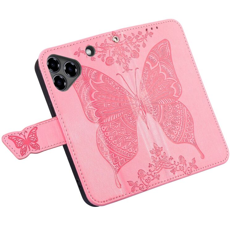 Чехол UniCase Butterfly Pattern для ZTE Blade A76 - Pink: фото 4 из 10