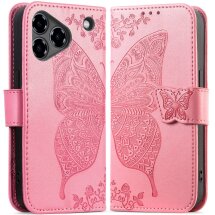 Чехол UniCase Butterfly Pattern для ZTE Blade A76 - Pink: фото 1 из 10