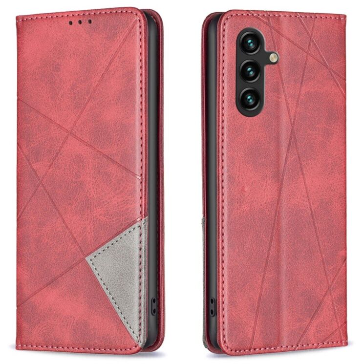 Чехол UniCase Geometric Pattern для Samsung Galaxy A36 (A366) - Red: фото 1 из 6