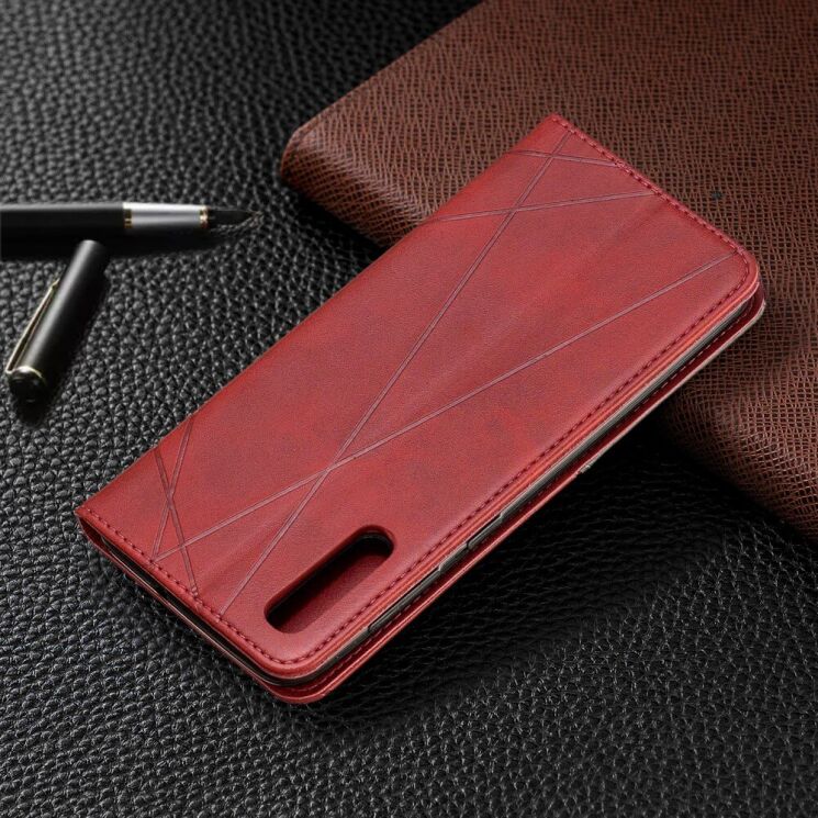 Чехол UniCase Geometric Pattern для Samsung Galaxy A50 (A505) / A30s (A307) / A50s - Red: фото 3 из 11