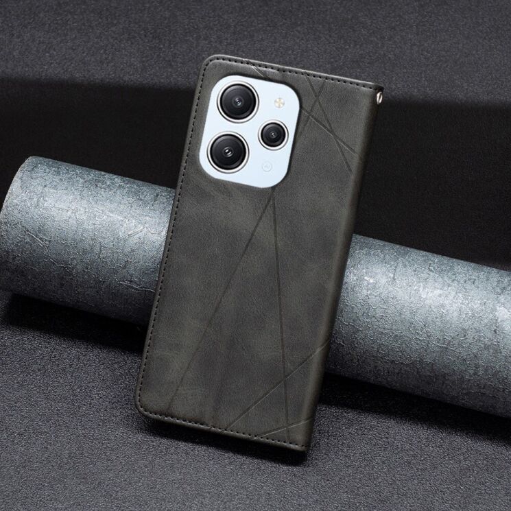 Чехол UniCase Geometric Pattern для Xiaomi Redmi 12 - Black: фото 3 из 9